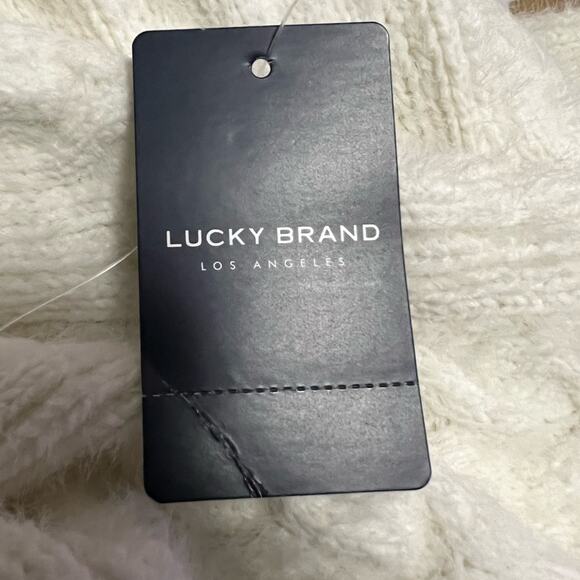NWT LUCKY BRAND EYELASH CREAM BULKY HEAVY SWEATER SIZE XXL - Picture 6 of 9